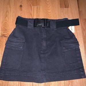 Pacsun cargo black skirt